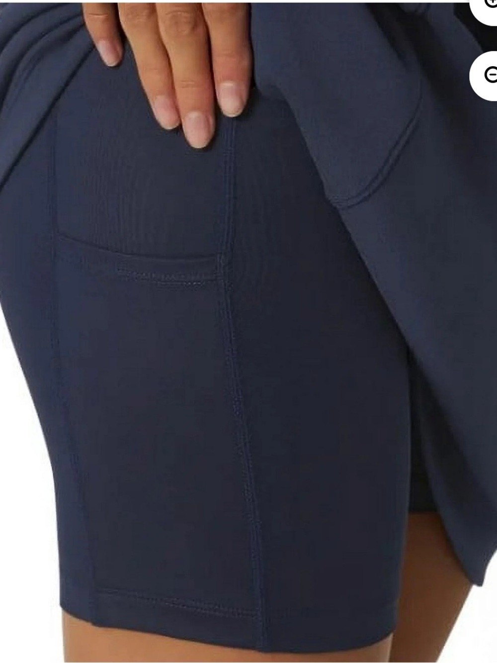 NWT Mondetta High Rise Walking Skort Navy XL Athleisure Activewear - Picture 4 of 11